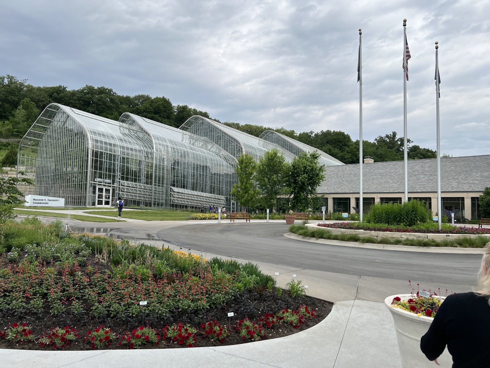 High open shade under mature woodland planting at Lauritzen Gardens, Omaha