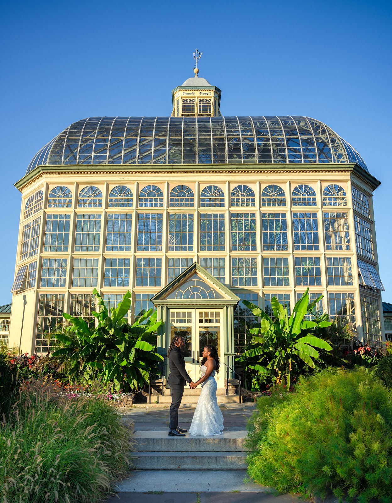 Soft diffused light through Victorian glazing inside the Rawlings Conservatory, Baltimore