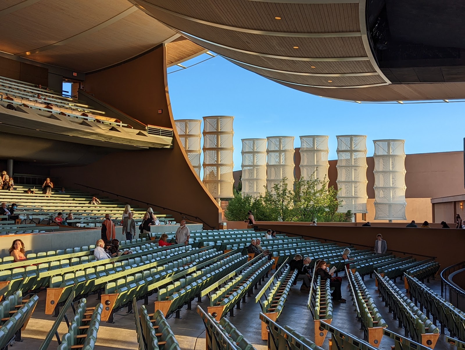 Sunset over the Jemez mountains seen from the Santa Fe Opera mesa