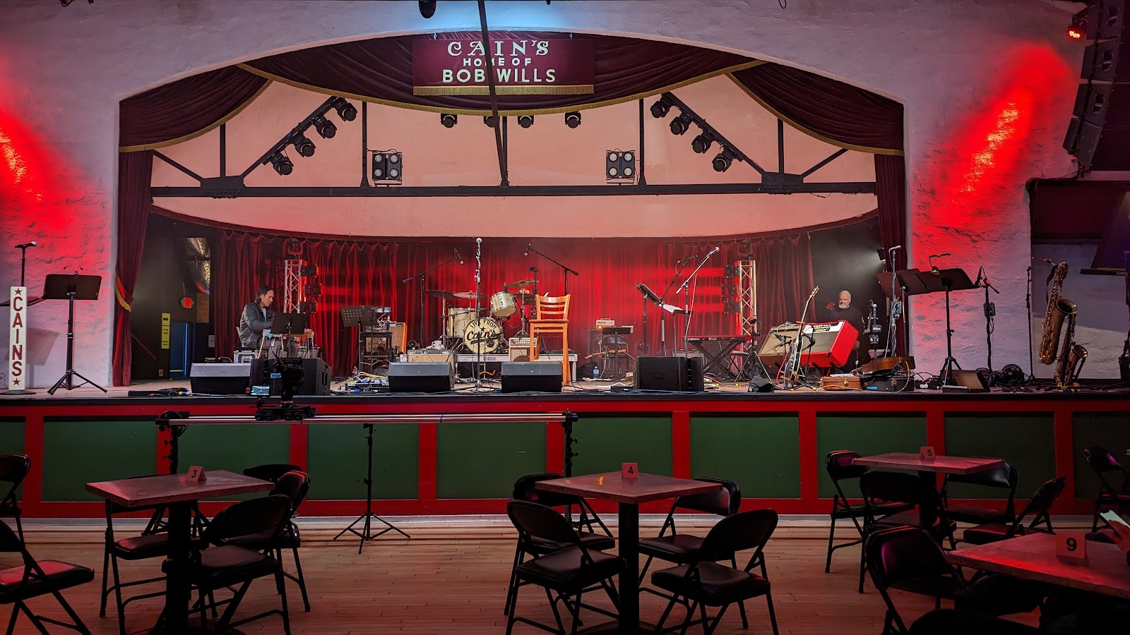 Marquee lettering and signage at Cain's Ballroom, Tulsa