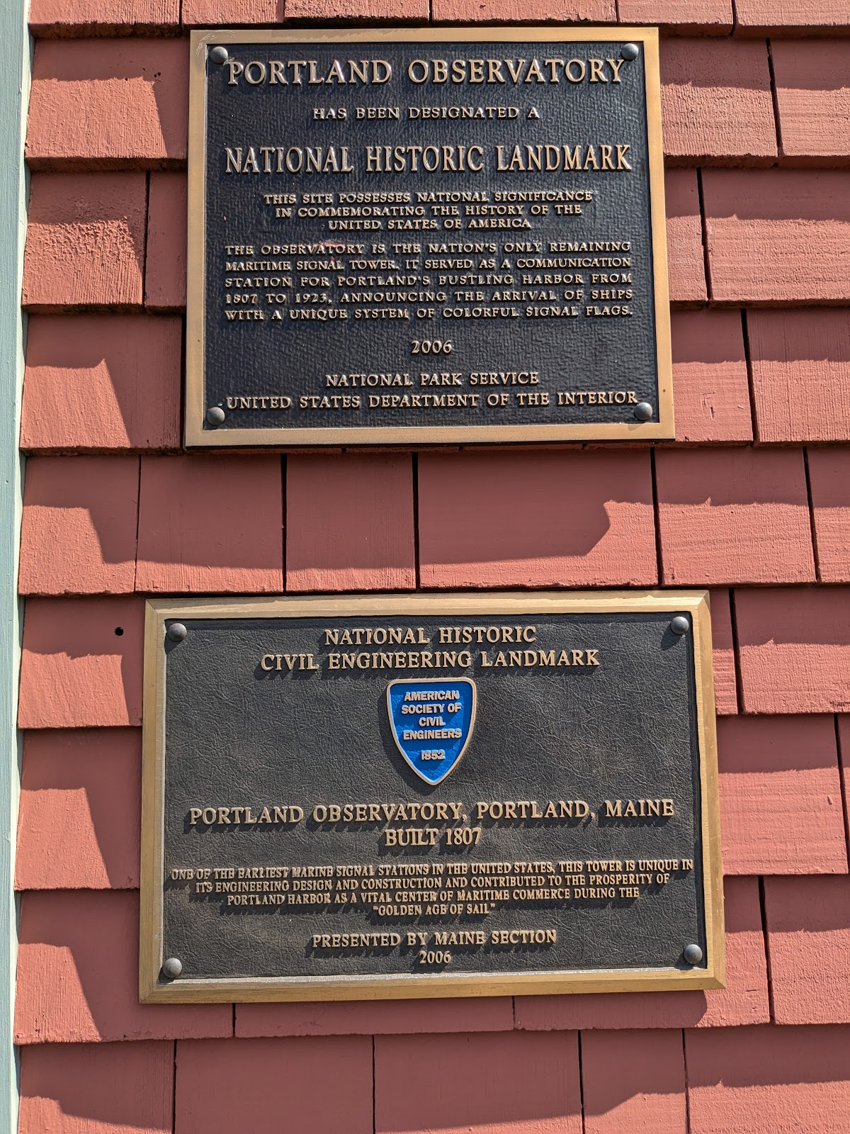 Nineteenth-century clapboard and brick houses on Munjoy Hill, Portland Maine