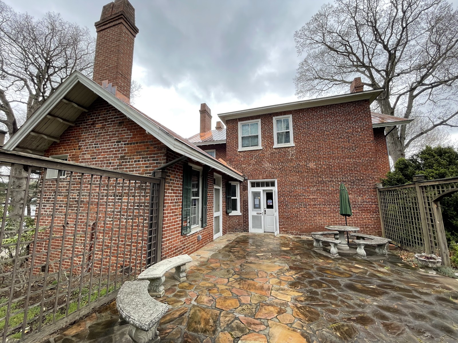 Warm period room with a window at the Smith-McDowell House, Asheville North Carolina