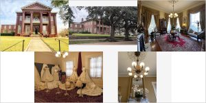 Greek Revival town mansion in central Natchez, Mississippi