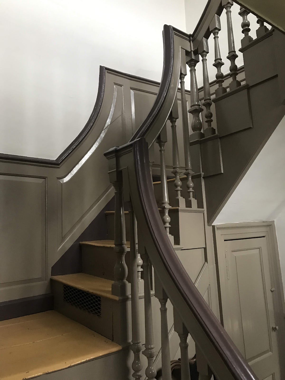 Eighteenth-century-style garden with structured beds at the Tate House Museum, Portland Maine