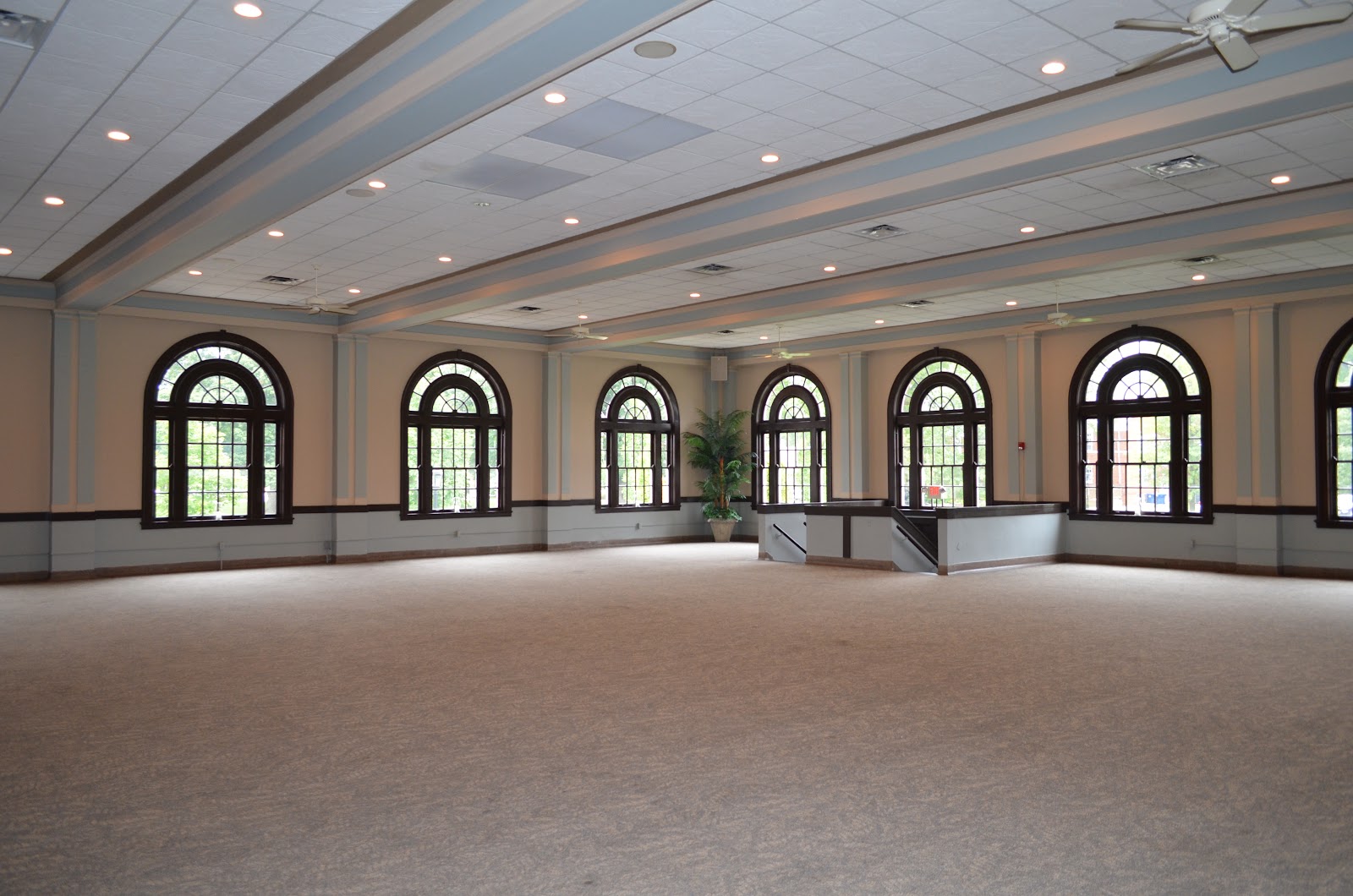 Barrel-vaulted ceiling at The Olmsted event hall, Louisville Kentucky