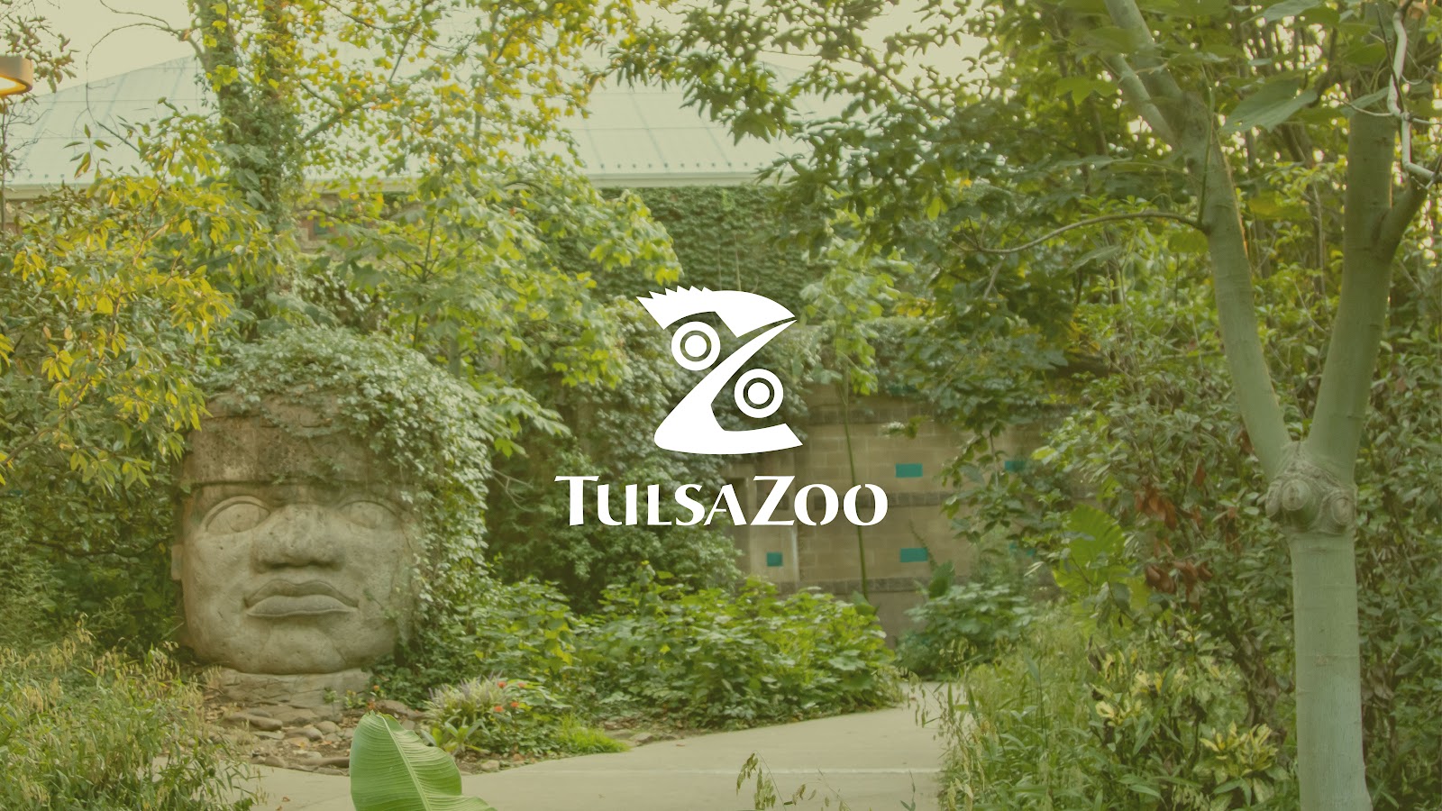 Empty paths and planting at the Tulsa Zoo after public closing