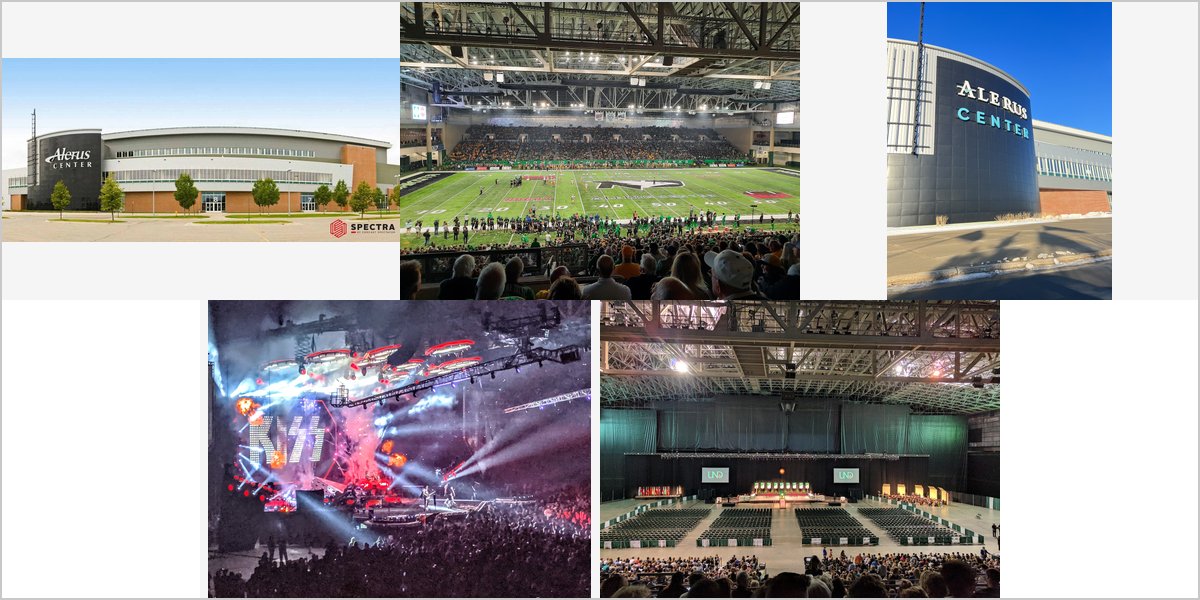 The Alerus Center Wedding Venue Collage