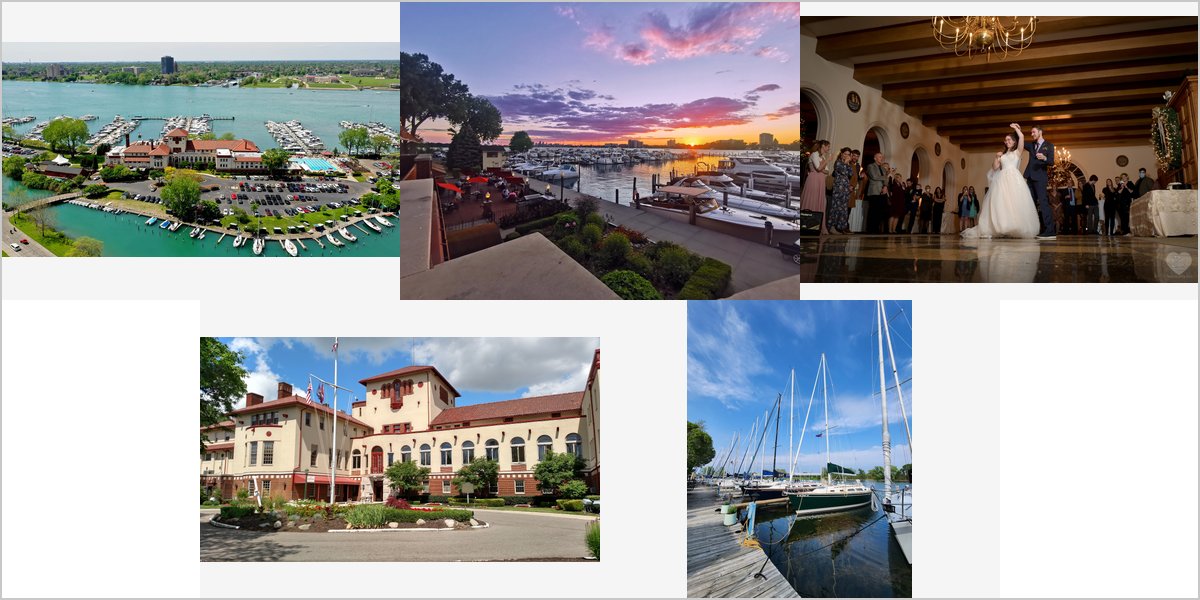 The Detroit Yacht Club Wedding Venue Collage