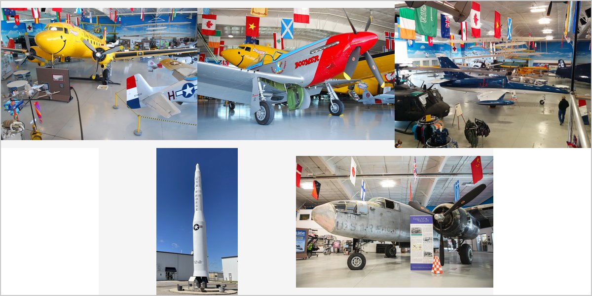 The Fargo Air Museum Wedding Venue Collage