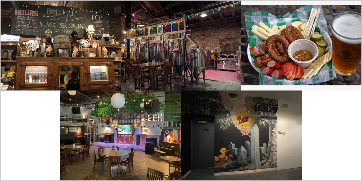 The Forest City Brewery Wedding Venue Collage