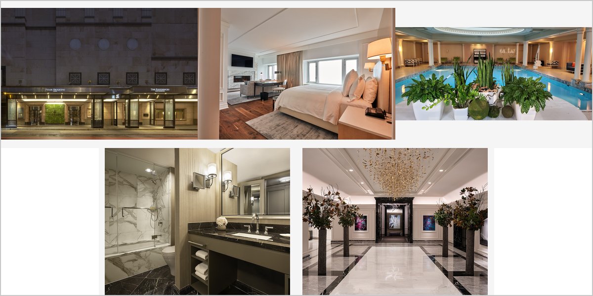 The Four Seasons Wedding Venue Collage