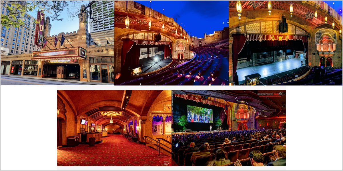The Fox Theatre Wedding Venue Collage