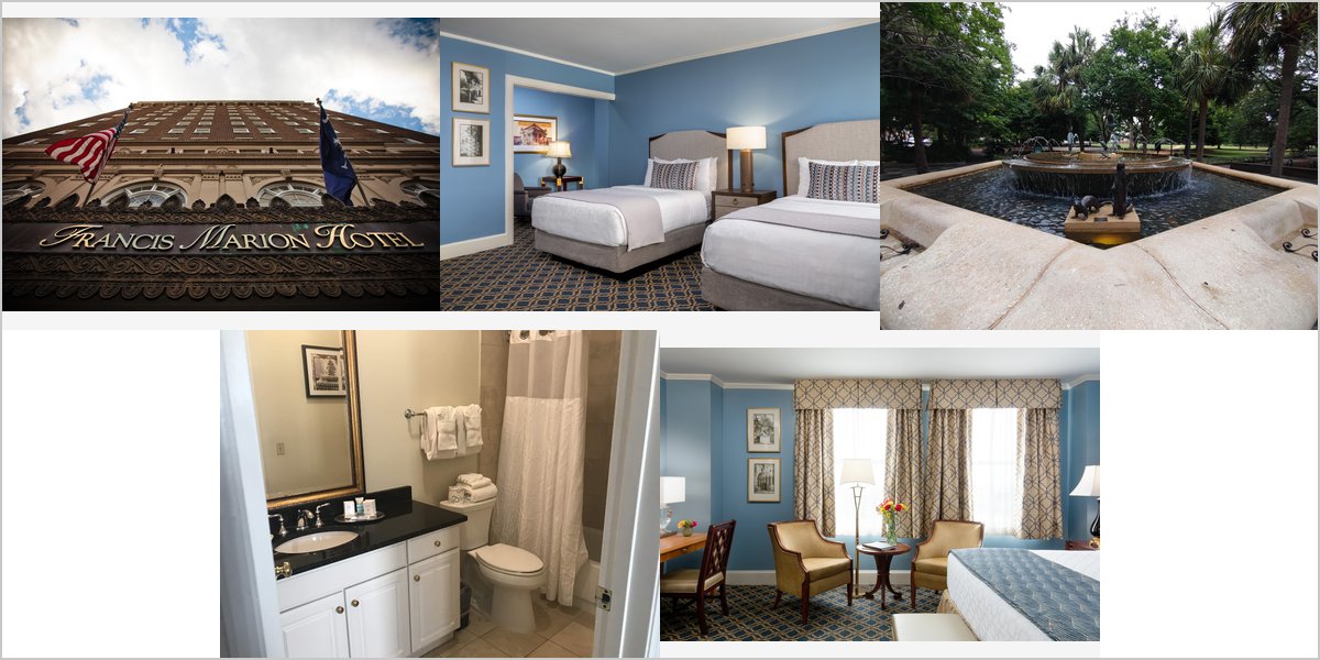 The Francis Marion Hotel Wedding Venue Collage