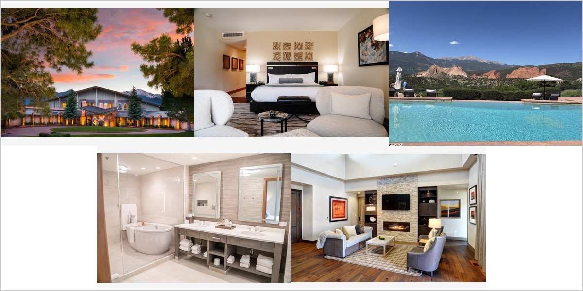 The Garden of the Gods Club Wedding Venue Collage