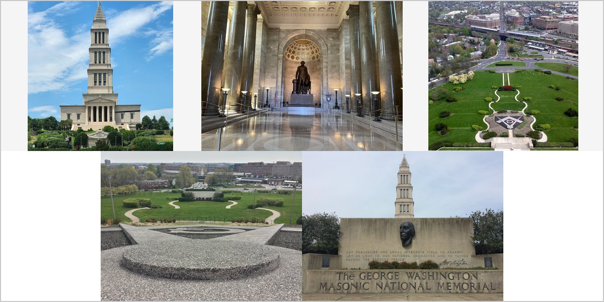 The George Washington Masonic Temple Wedding Venue Collage