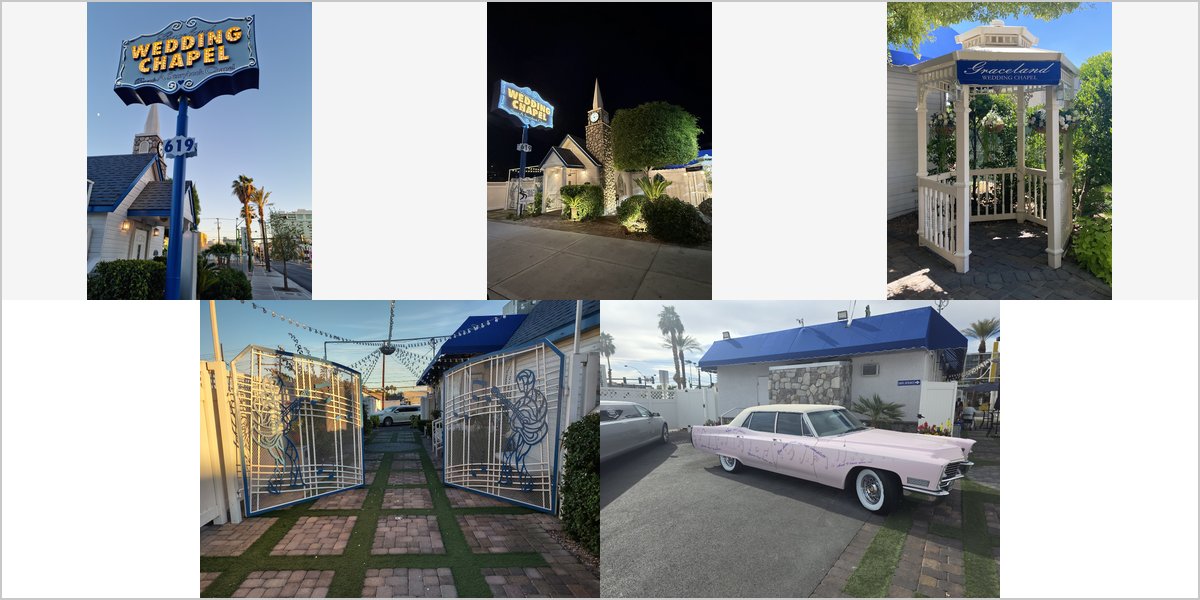 The Graceland Wedding Chapel Wedding Venue Collage