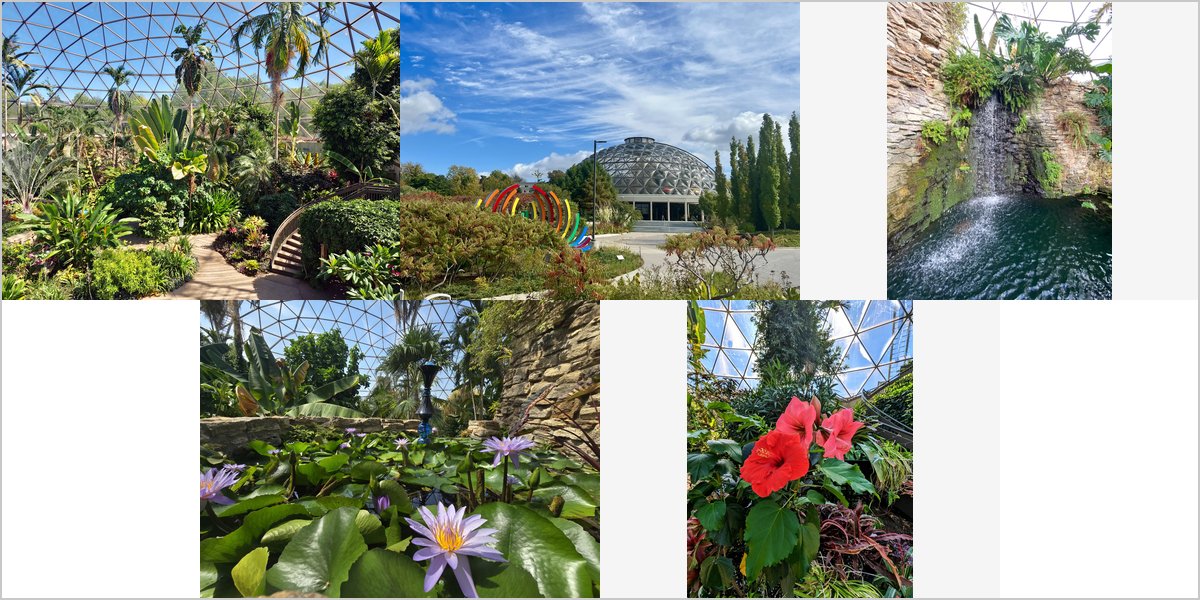 The Greater Des Moines Botanical Garden Wedding Venue Collage