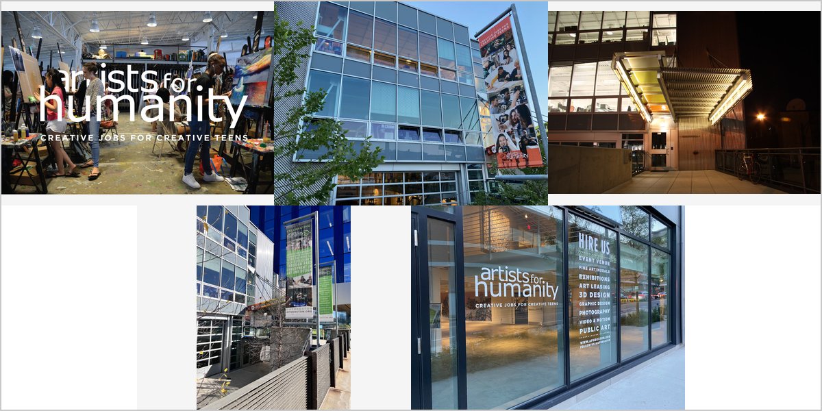 The Artists for Humanity Epicenter Wedding Venue Collage