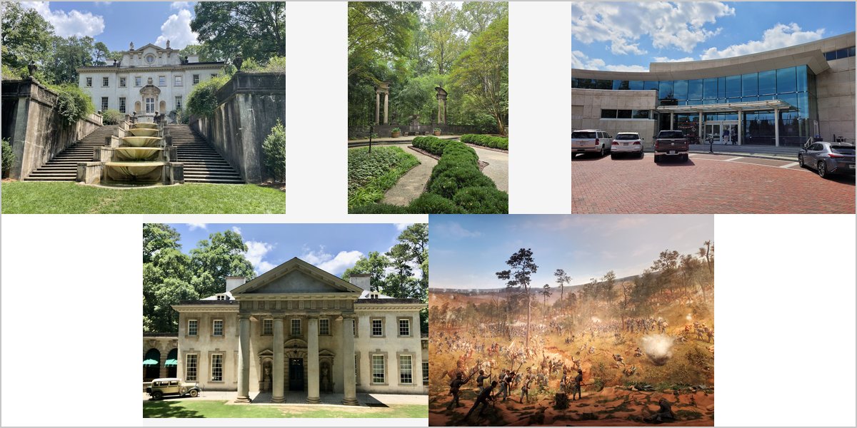 The Atlanta History Center Wedding Venue Collage