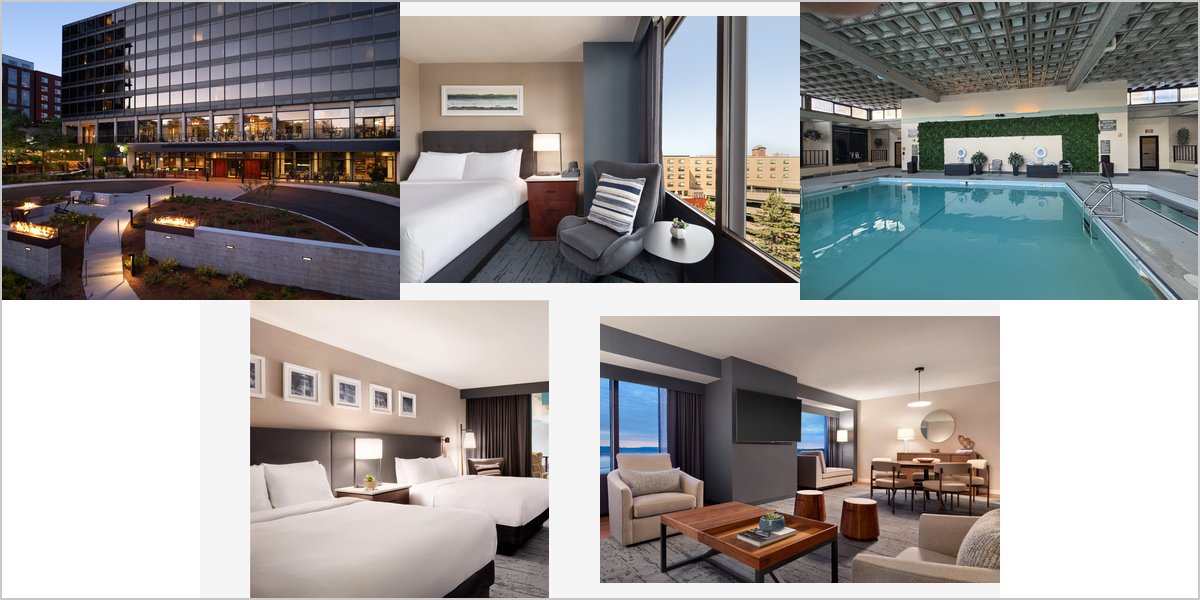 The Hilton Burlington Wedding Venue Collage