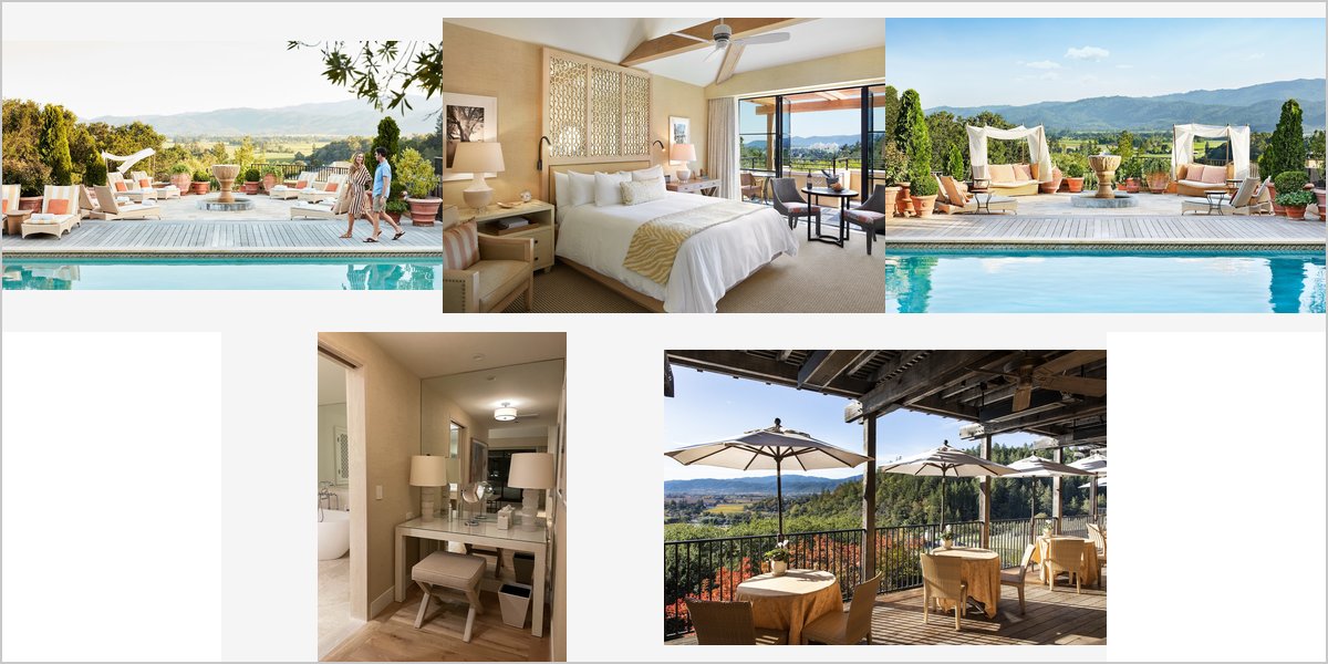 The Auberge du Soleil Wedding Venue Collage