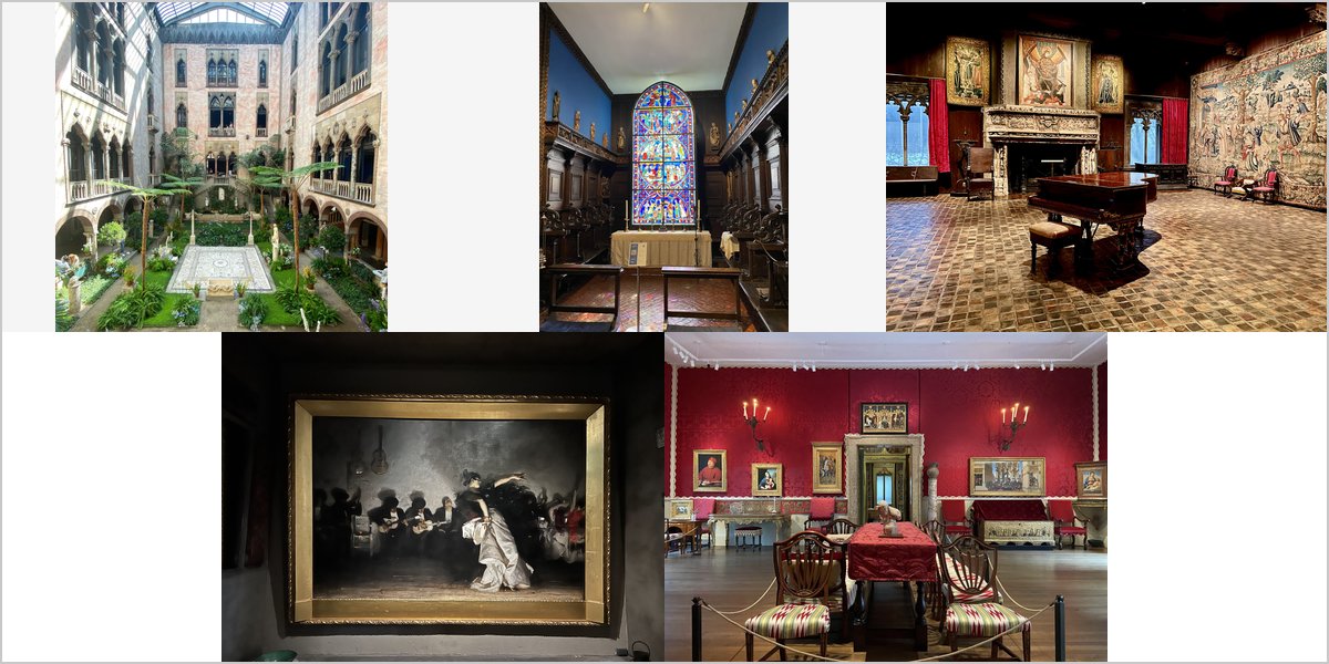 The Isabella Stewart Gardner Museum Wedding Venue Collage