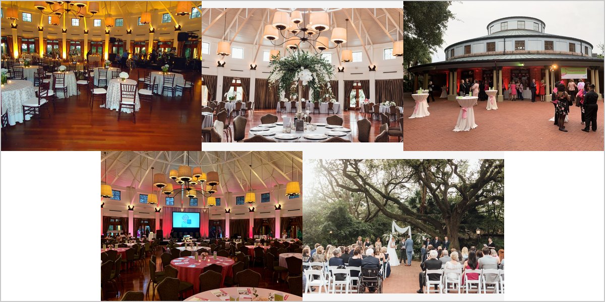 The Audubon Tea Room Wedding Venue Collage