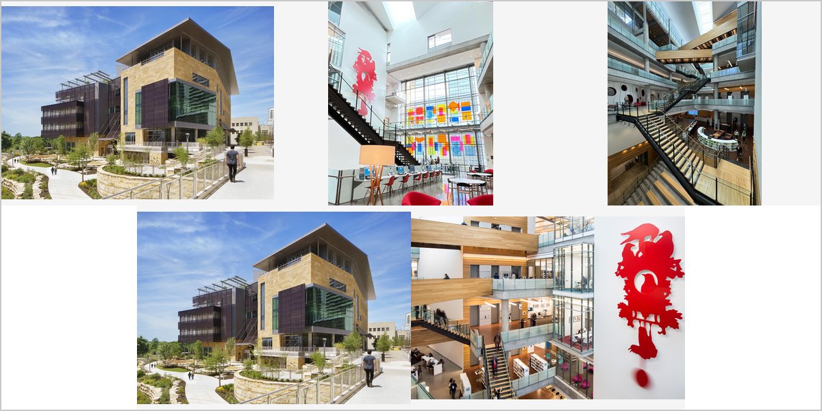 The Austin Central Library Wedding Venue Collage