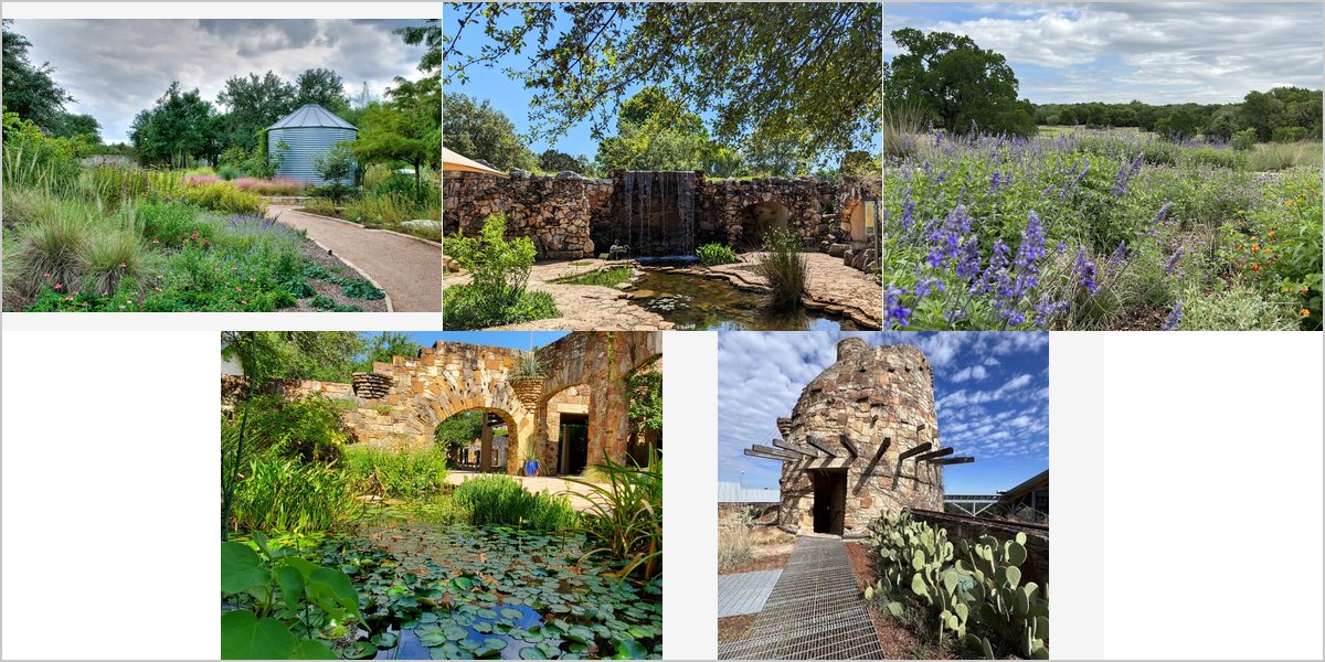 The Lady Bird Johnson Wildflower Center Wedding Venue Collage