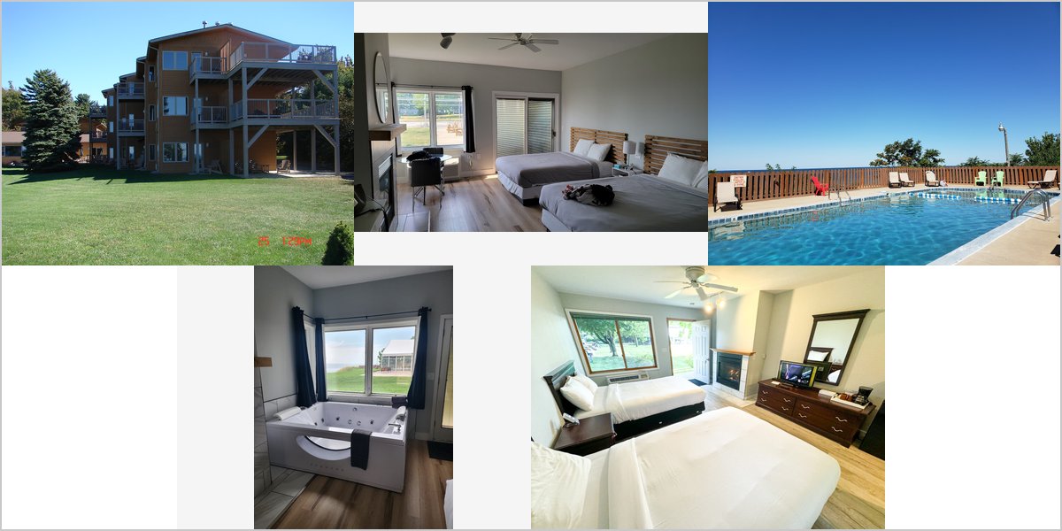 The Lake Bluff Inn & Suites Wedding Venue Collage