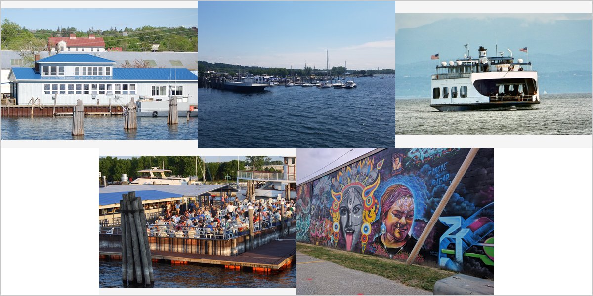The Lake Champlain Ferries Wedding Venue Collage