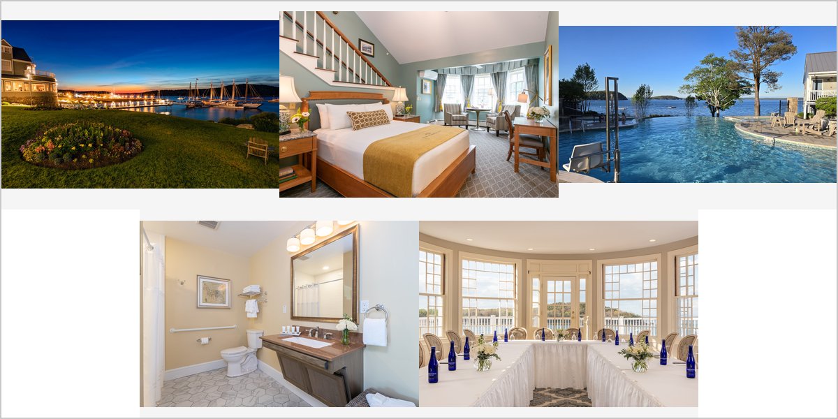 The Bar Harbor Inn Wedding Venue Collage