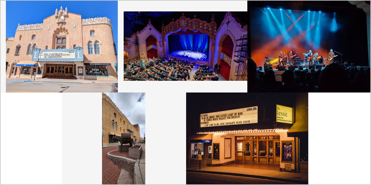 The Lensic Performing Arts Center Wedding Venue Collage