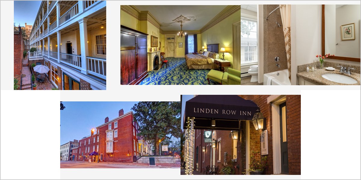 The Linden Row Inn Wedding Venue Collage