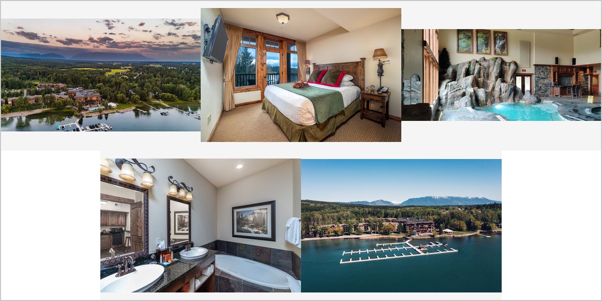 The Lodge at Whitefish Lake Wedding Venue Collage
