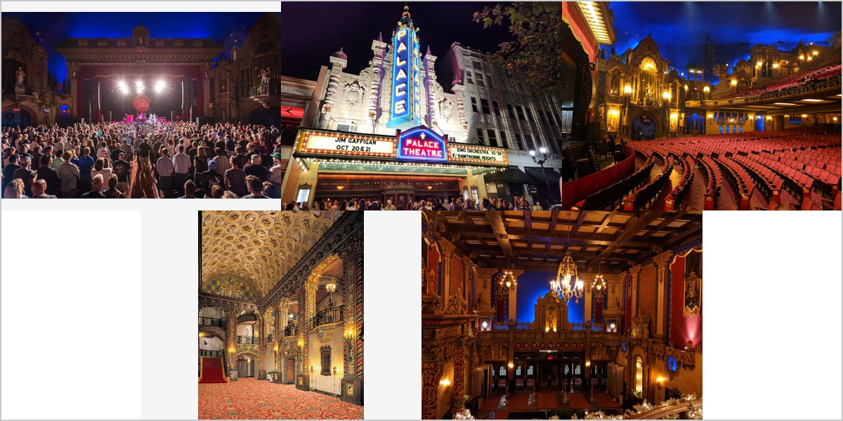The Louisville Palace Wedding Venue Collage