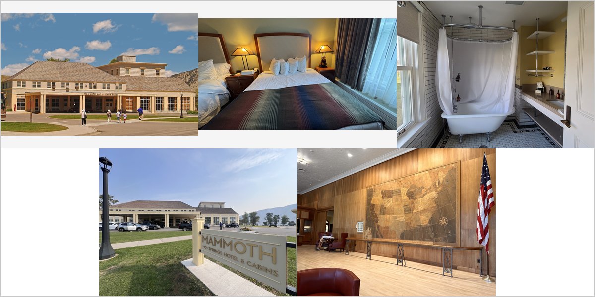 The Mammoth Hot Springs Hotel Wedding Venue Collage