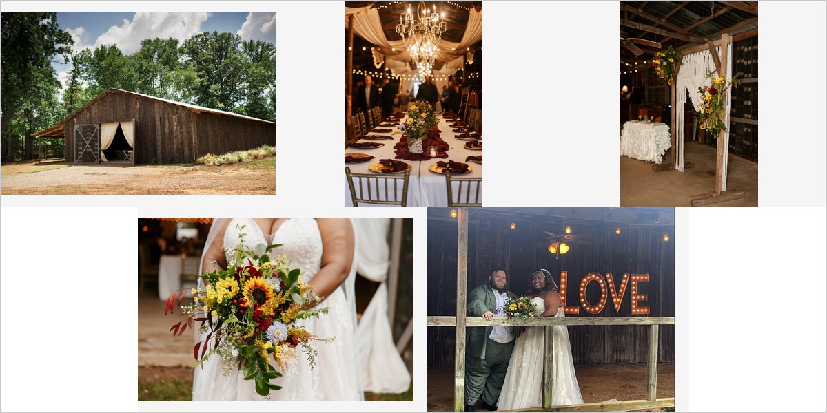 The Barn at Twin Oaks Wedding Venue Collage