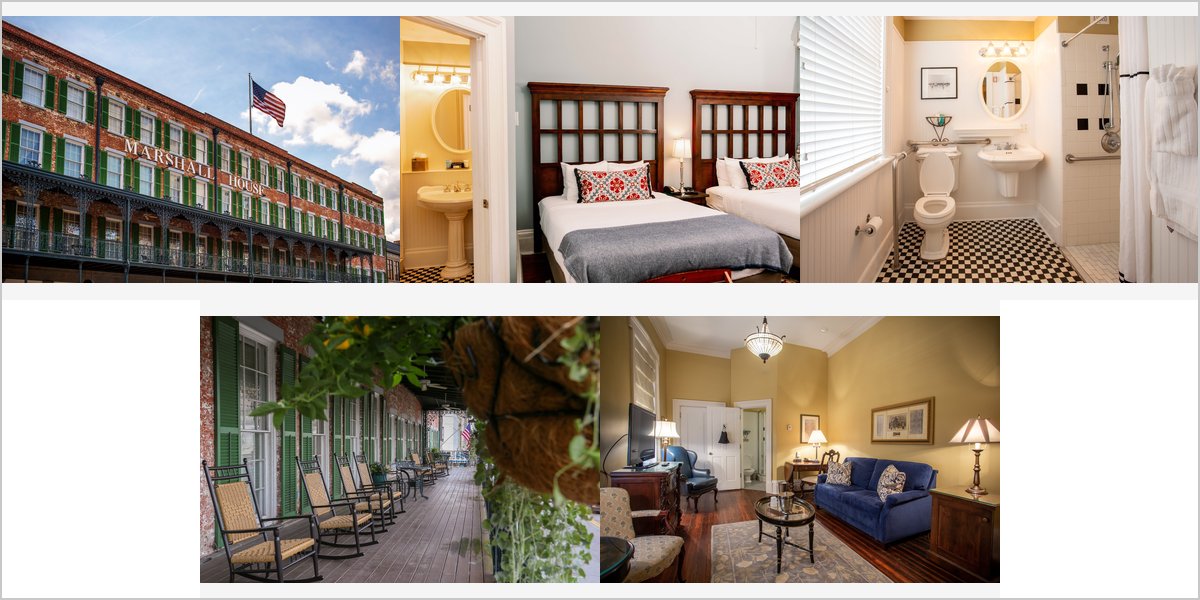 The Marshall House Wedding Venue Collage