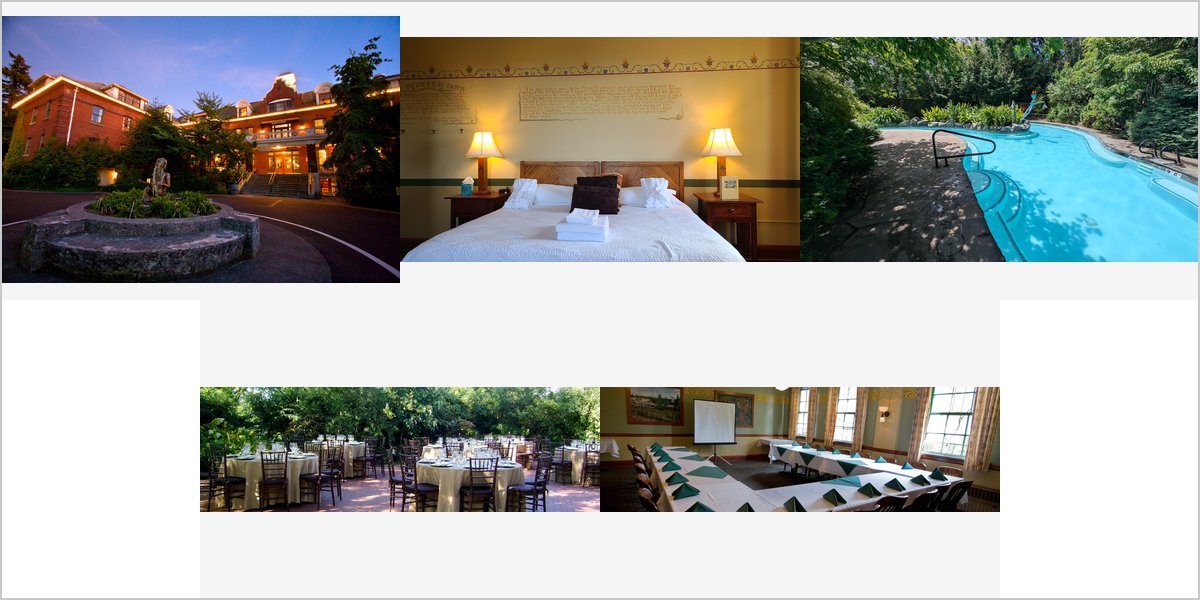 The McMenamins Edgefield Wedding Venue Collage