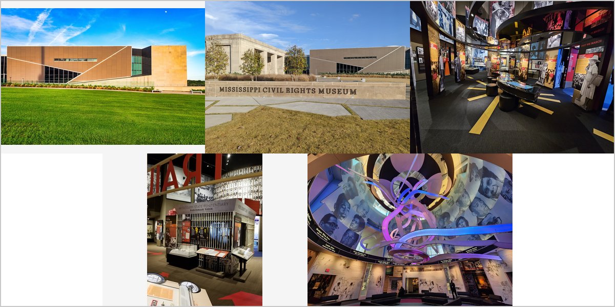 The Mississippi Civil Rights Museum Wedding Venue Collage