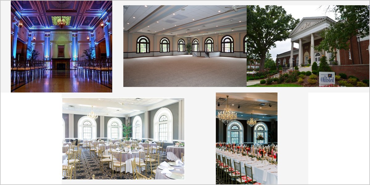 The Olmsted Wedding Venue Collage
