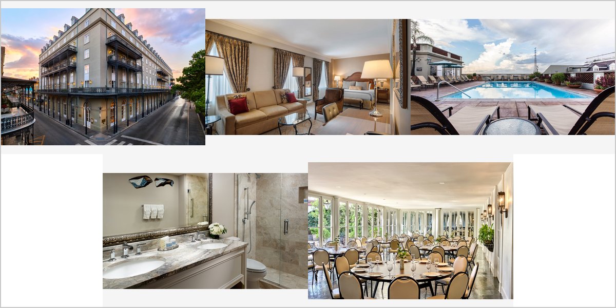 The Omni Royal Orleans Wedding Venue Collage