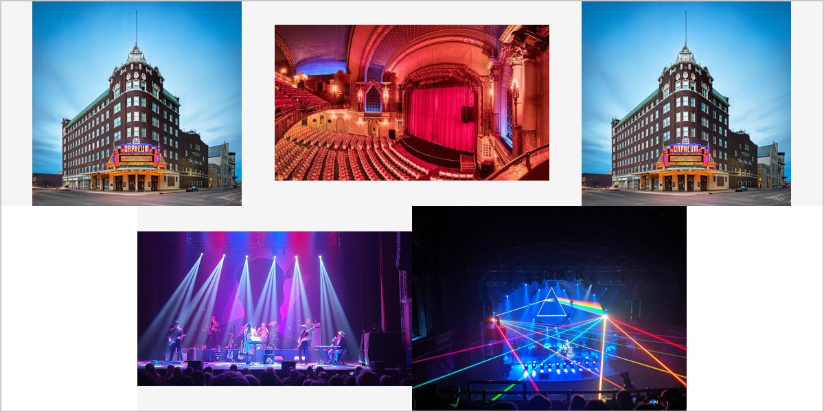The Orpheum Theatre Wedding Venue Collage