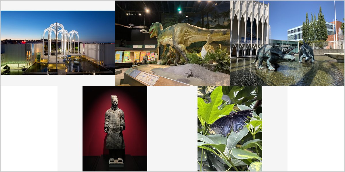 The Pacific Science Center Wedding Venue Collage