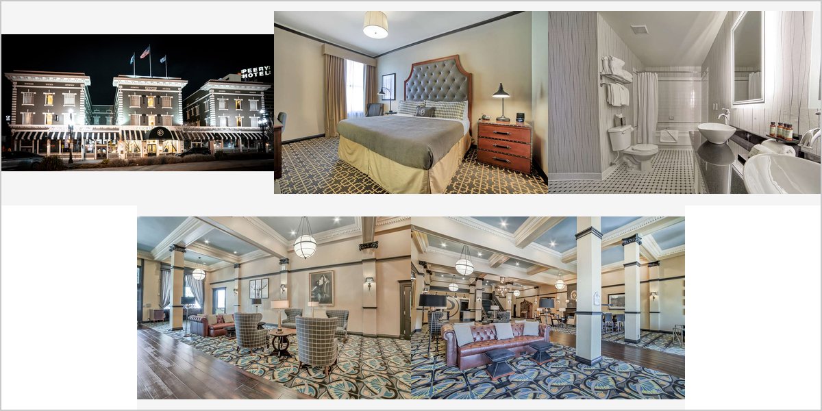 The Peery Hotel Wedding Venue Collage