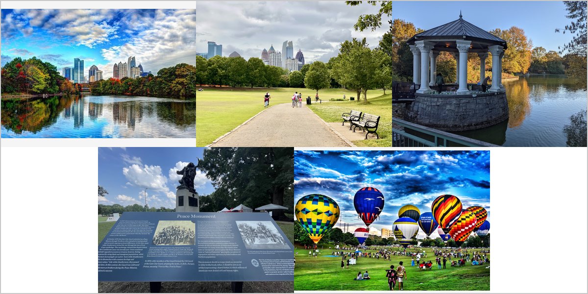 The Piedmont Park Wedding Venue Collage