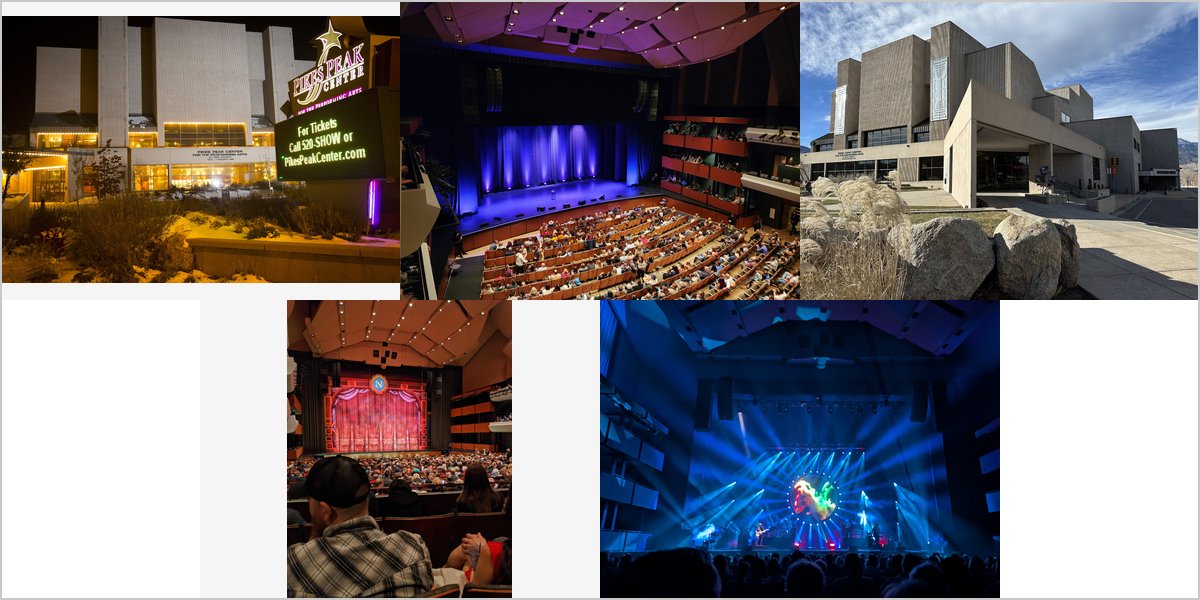 The Pikes Peak Center Wedding Venue Collage