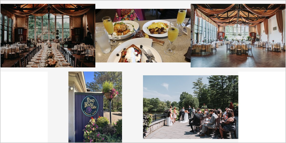 The Pond House Cafe Wedding Venue Collage