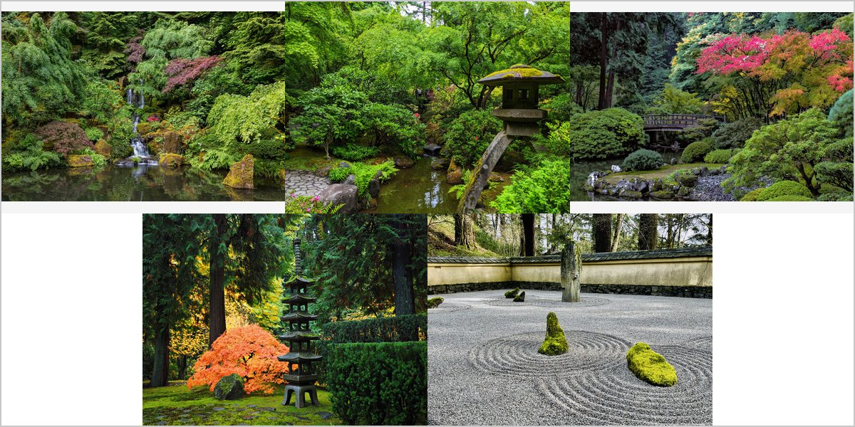The Portland Japanese Garden Wedding Venue Collage